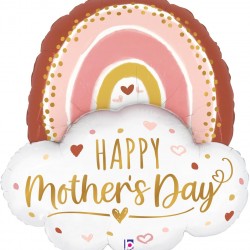 Boho Mother's Day Rainbow Foil Balloon 35"