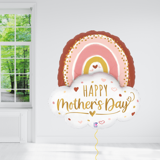 Boho Mother's Day Rainbow Foil Balloon 35"