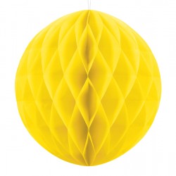 Yellow Honeycomb Hanging Decoration Ball