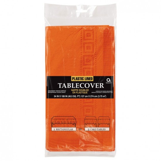 Orange Paper Tablecovers, Orange Paper Table cloth