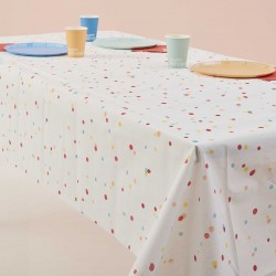 Multicoloured Paper Tablecloth Speckle Print Paper Tablecloth