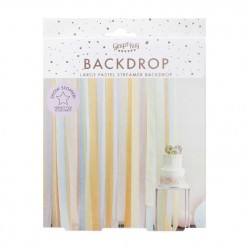 Pastel Streamer Party Backdrop Pastel Streamer Party Backdrop