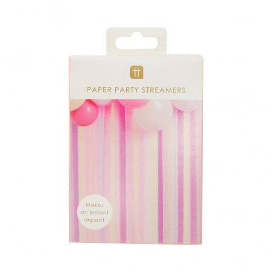 Pink and Purple Paper Party Streamers