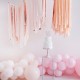 Blush And Rose Gold Streamer Ceiling Decoration