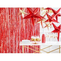Red Foil Fringe Curtain Decoration Red Foil Fringe Curtain Decoration