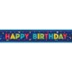 Blue Happy Birthday Foil Banner