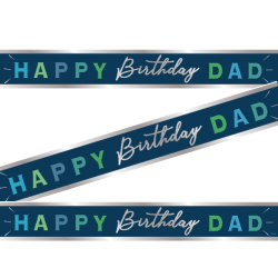 Happy Birthday Dad Foil Banner Happy Birthday Dad Foil Banner