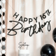 Black Happy Birthday Customisable Banner Black Happy Birthday Customisable Banner