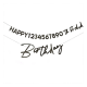 Black Happy Birthday Customisable Banner Black Happy Birthday Customisable Banner