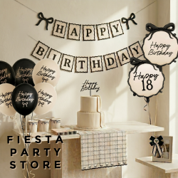 Chic coquette bow 60th birthday balloon bouquet - INFLATED