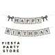 Chic Black and Cream Coquette Birthday Banner