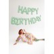 Pastel Green Happy Birthday Balloon Bunting