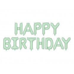 Pastel Green Happy Birthday Balloon Bunting Pastel Green Happy Birthday Balloon Bunting