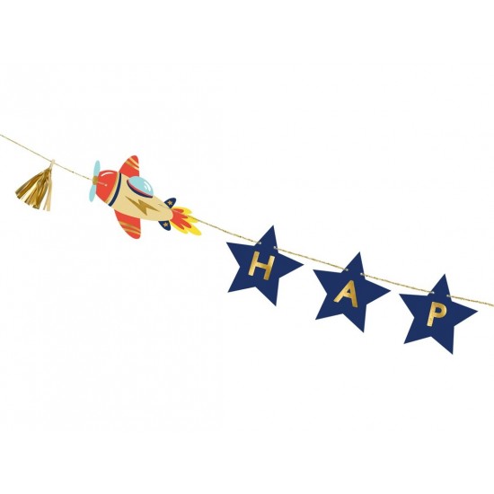 Airplane Birthday Party Banner