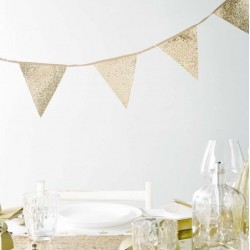 Luxe Gold Glitter Bunting Luxe Gold Glitter Bunting