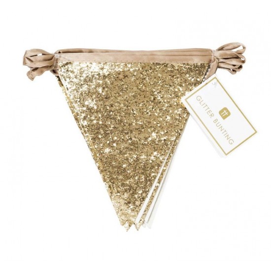 Luxe Gold Glitter Bunting Luxe Gold Glitter Bunting