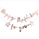 Rose Gold Happy Birthday Bunting