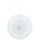 White Decorative Paper Fan, 40.6 cm/16 Inch Tissue paper Fan