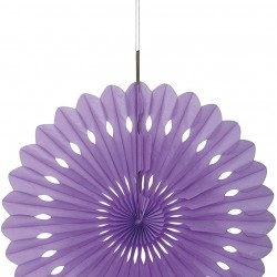 Purple Decorative Paper Fan, 40.6 cm/16 Inch Tissue paper Fan