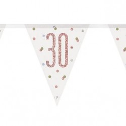Rose Gold 30th Birthday Bunting Rose Gold 30th Birthday Bunting