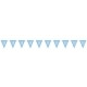 Glitz Blue & Silver 50th Birthday Bunting Banner