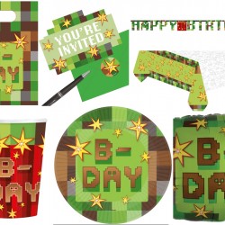 TNT Minecraft Party Invitations & Envelopes 