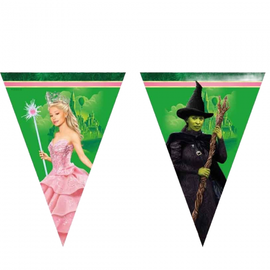 Wicked Paper Triangle Flag Banner | 9 Flags