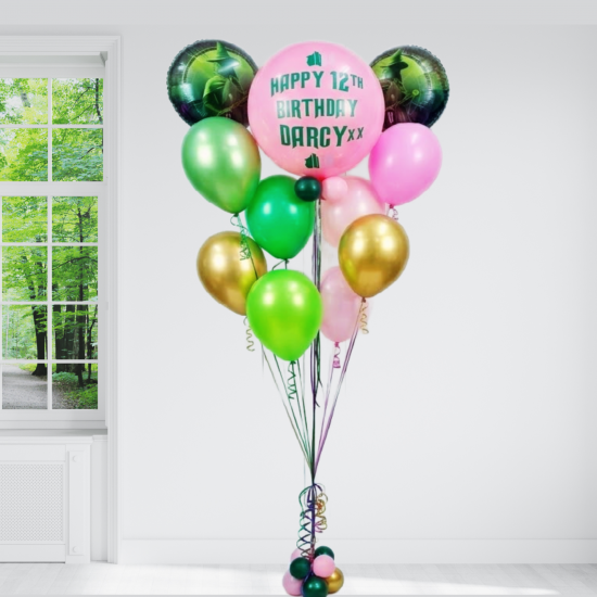 Personalized Wicked Movie Balloon Bouquet - INFLATED