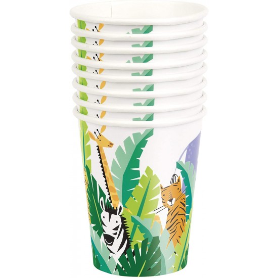 Jungle Safari Animals Party Cups