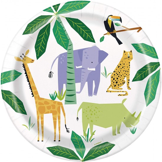 Jungle Animals Safari Party Plates