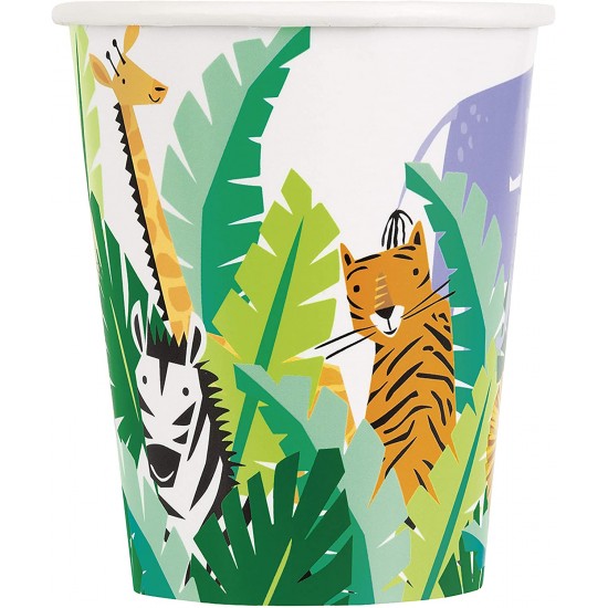 Jungle Safari Animals Party Cups