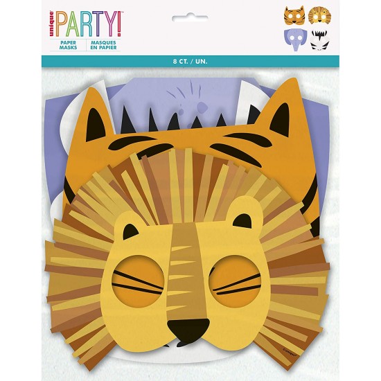 Jungle Safari Animals Party Masks