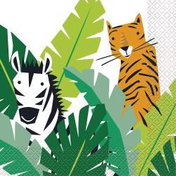 Jungle Animals Safari Party Napkins Jungle Animals Safari Party Napkins