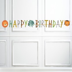 Party Animals Happy Birthday Garland