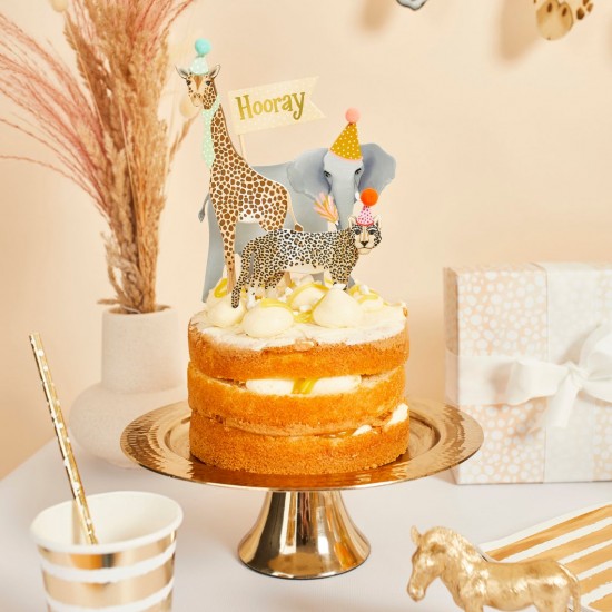 Party Animal Cake Topper Set