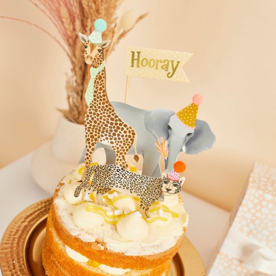 Party Animal Cake Topper Set