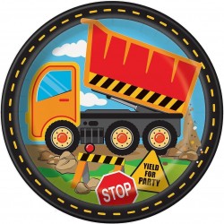 Construction Zone Birthday Party Plates Construction Zone Birthday Party Plates