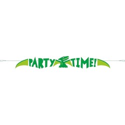 Prehistoric Dinosaur Party Time Banner