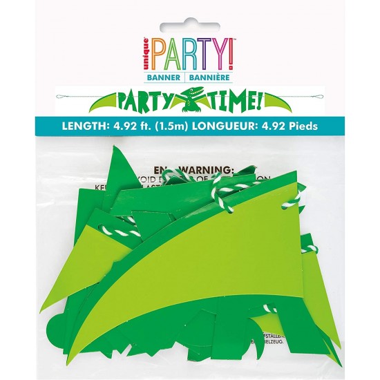 Prehistoric Dinosaur “Party Time” Banner