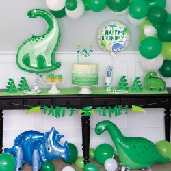 Prehistoric Dinosaur Party Time Banner Prehistoric Dinosaur Party Time Banner
