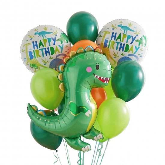 Jumbo Dinosaur Balloon Bouquet - INFLATED