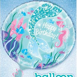 Mermaid Party Birthday Balloon Mermaid Party Birthday Balloon