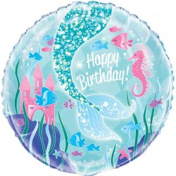 Mermaid Party Birthday Balloon