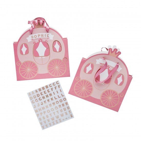 Carriage Party Bags With Personalised Sticker Sheets