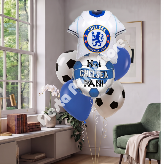Chelsea FC Balloon Bouquet