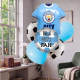 Manchester City FC Balloon Bouquet