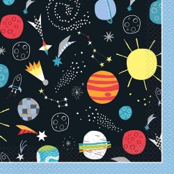 16 Outer Space Luncheon Napkins