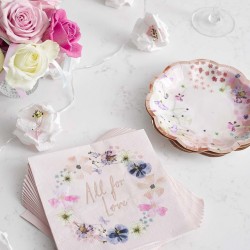 16 Blossom Bride Napkins 16 Blossom Bride Napkins