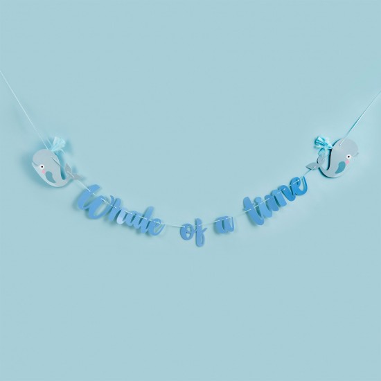 Whale of a Time Tassel Banner