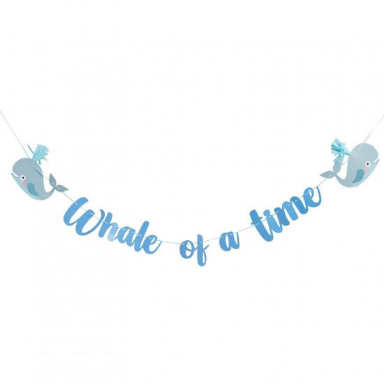 Whale of a Time Tassel Banner